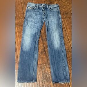Diesel Men's Distressed Blue Jeans 34x32